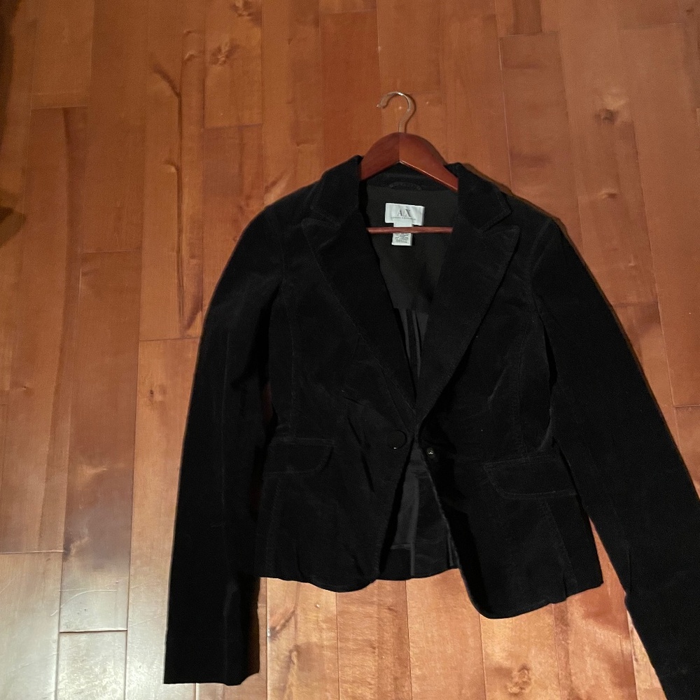 Black Short Courdry  Blazer